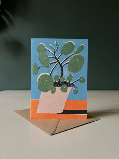 Mother Pilea Greetings Card