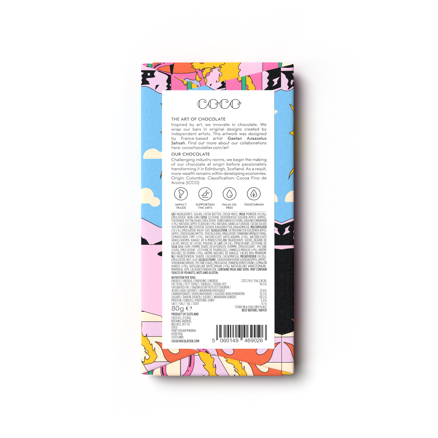 Golden Apple Pie Milk Chocolate Bar