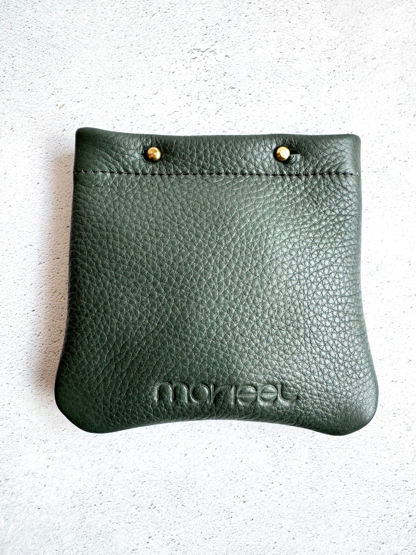 Multipurpose Leather Pouch in Grey