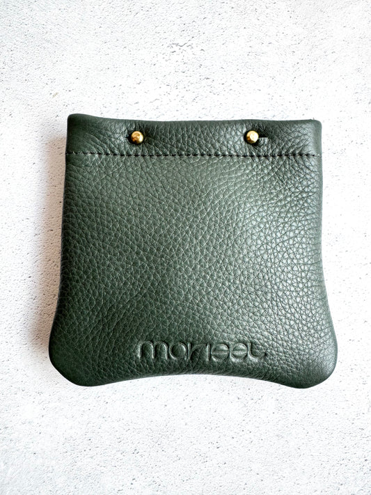 Multipurpose Leather Pouch in Grey