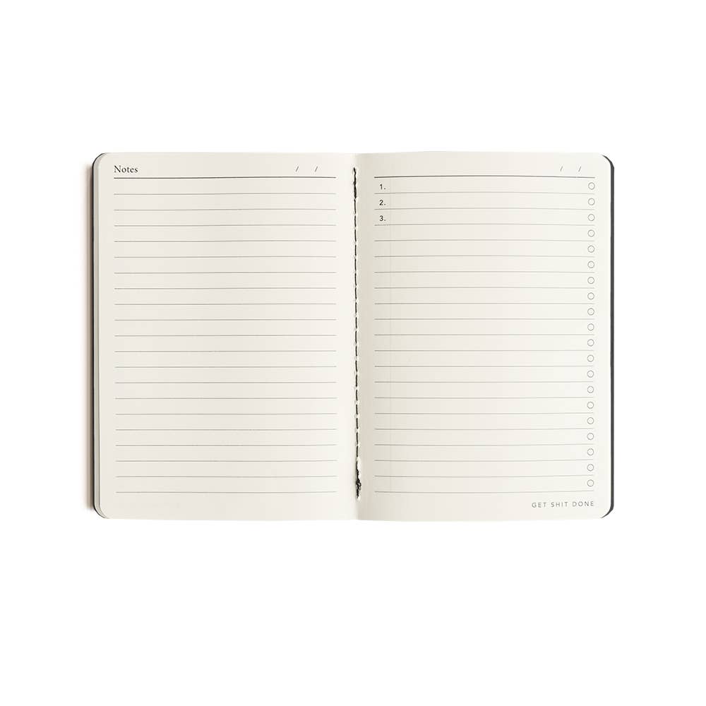 Get Shit Done A5 Productivity Notebook in Element Blue