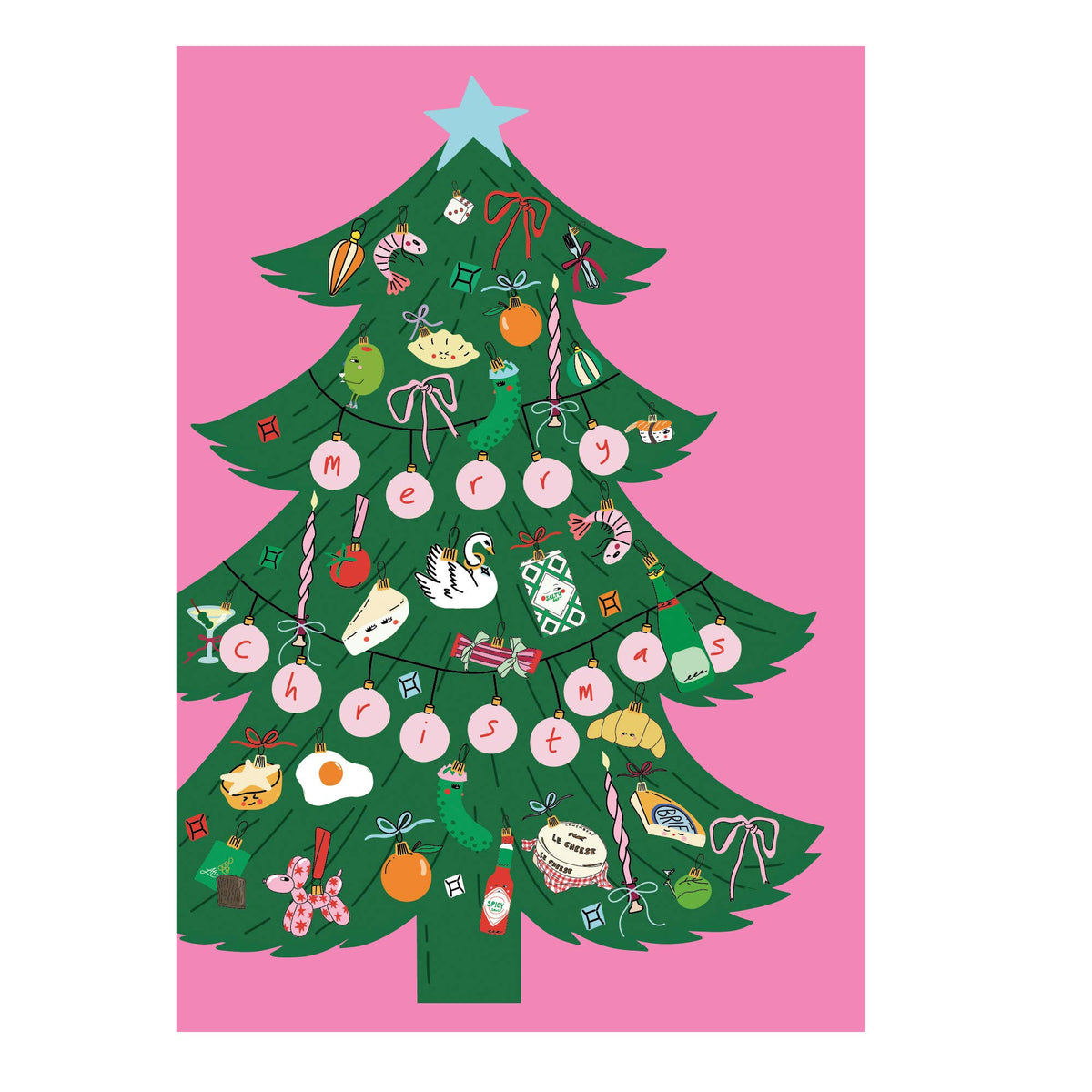 Die Cut Trinket Tree Christmas Card