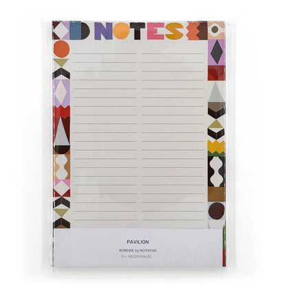 Geometric Border A5 Notepad