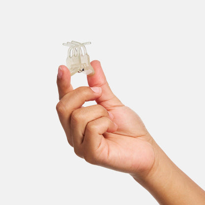 Mini Hair Claw in Light Sparkle