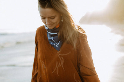 Breaking Waves Organic Cotton Bandana
