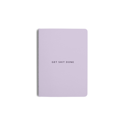 Get Shit Done A6 Productivity Notebook in Lilac