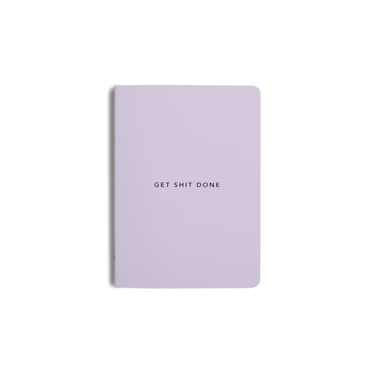Get Shit Done A6 Productivity Notebook in Lilac