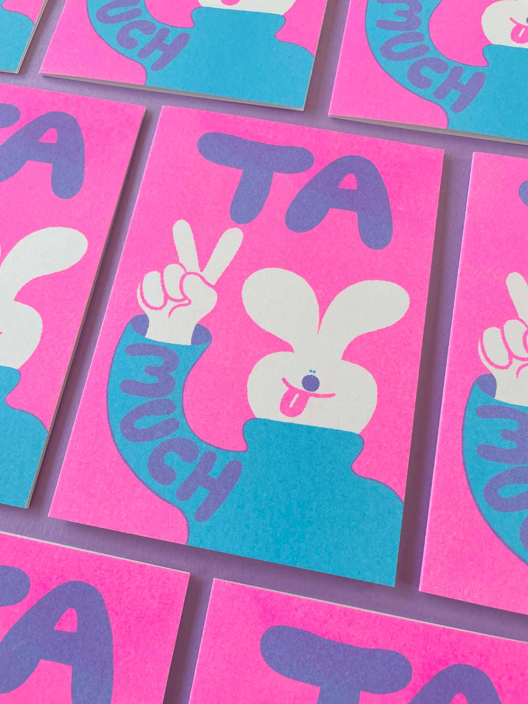 Ta V Much Greetings Card