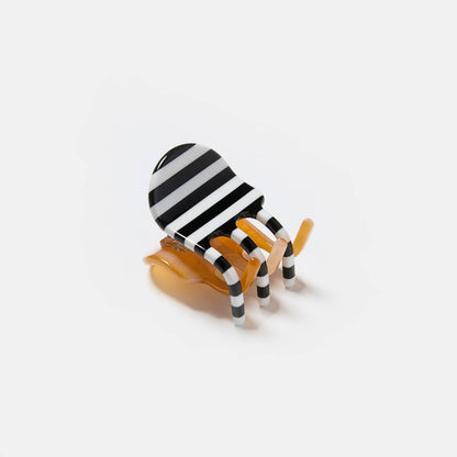 Mini Hair Claw in Stripes