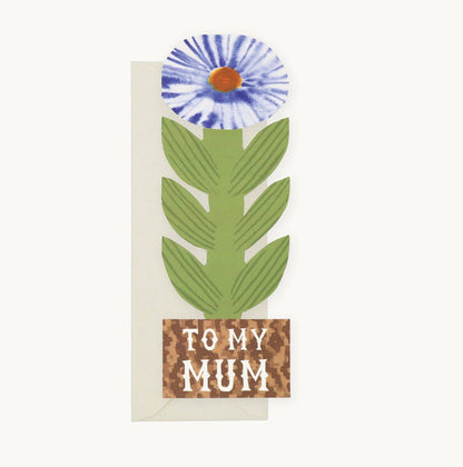 'To My Mum' Tall Flower Card