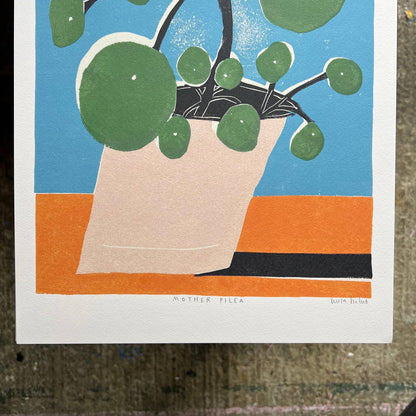 Mother Pilea A3 Art Print