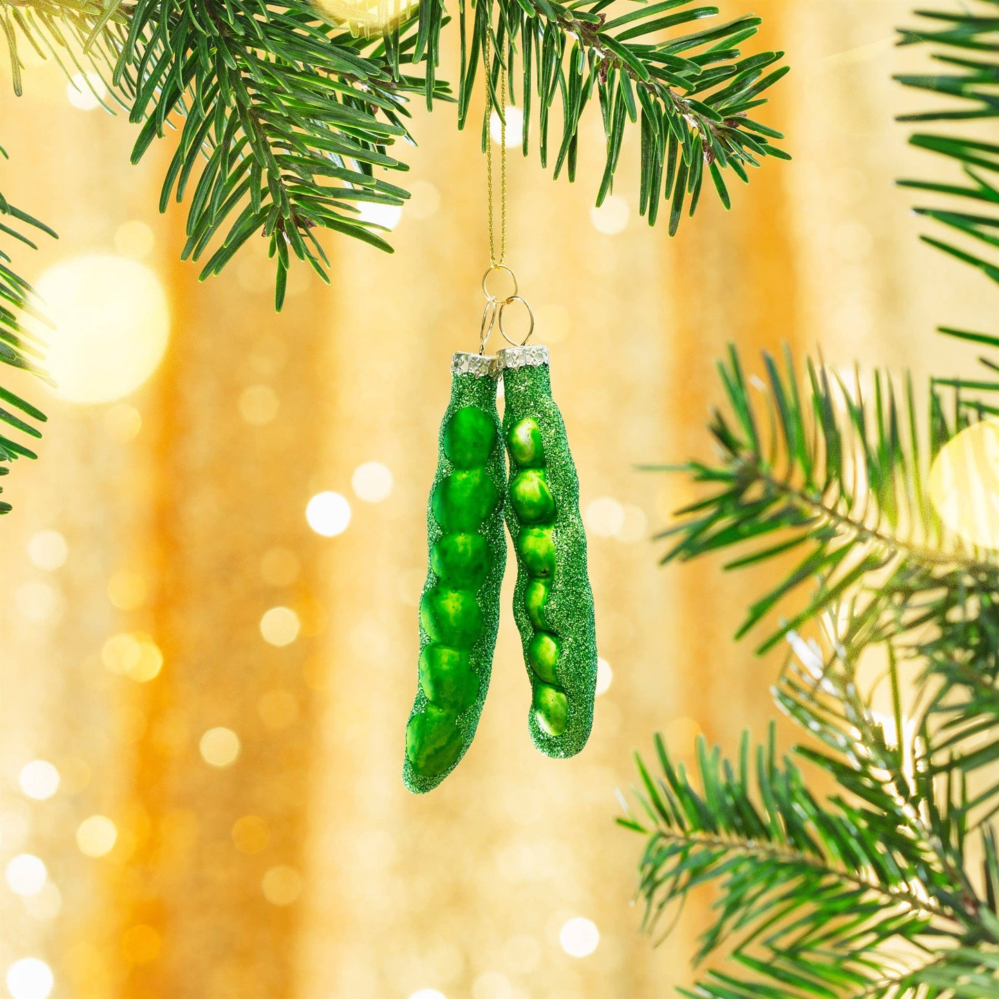 Peas in a Pod Christmas Bauble