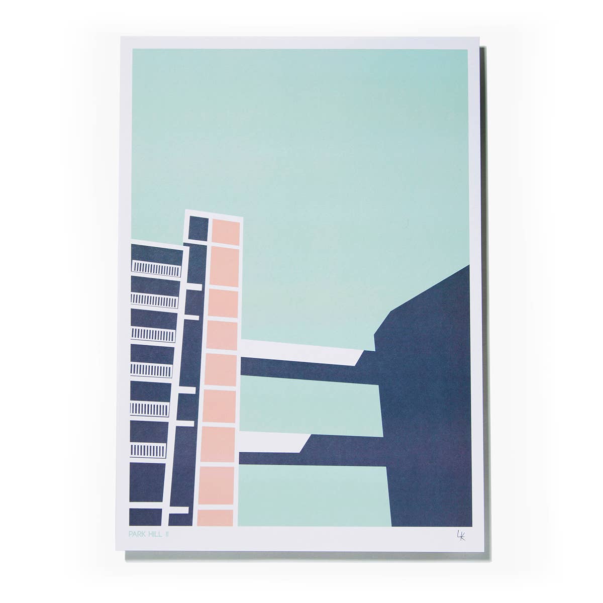 Park Hill 2 A3 Art Print