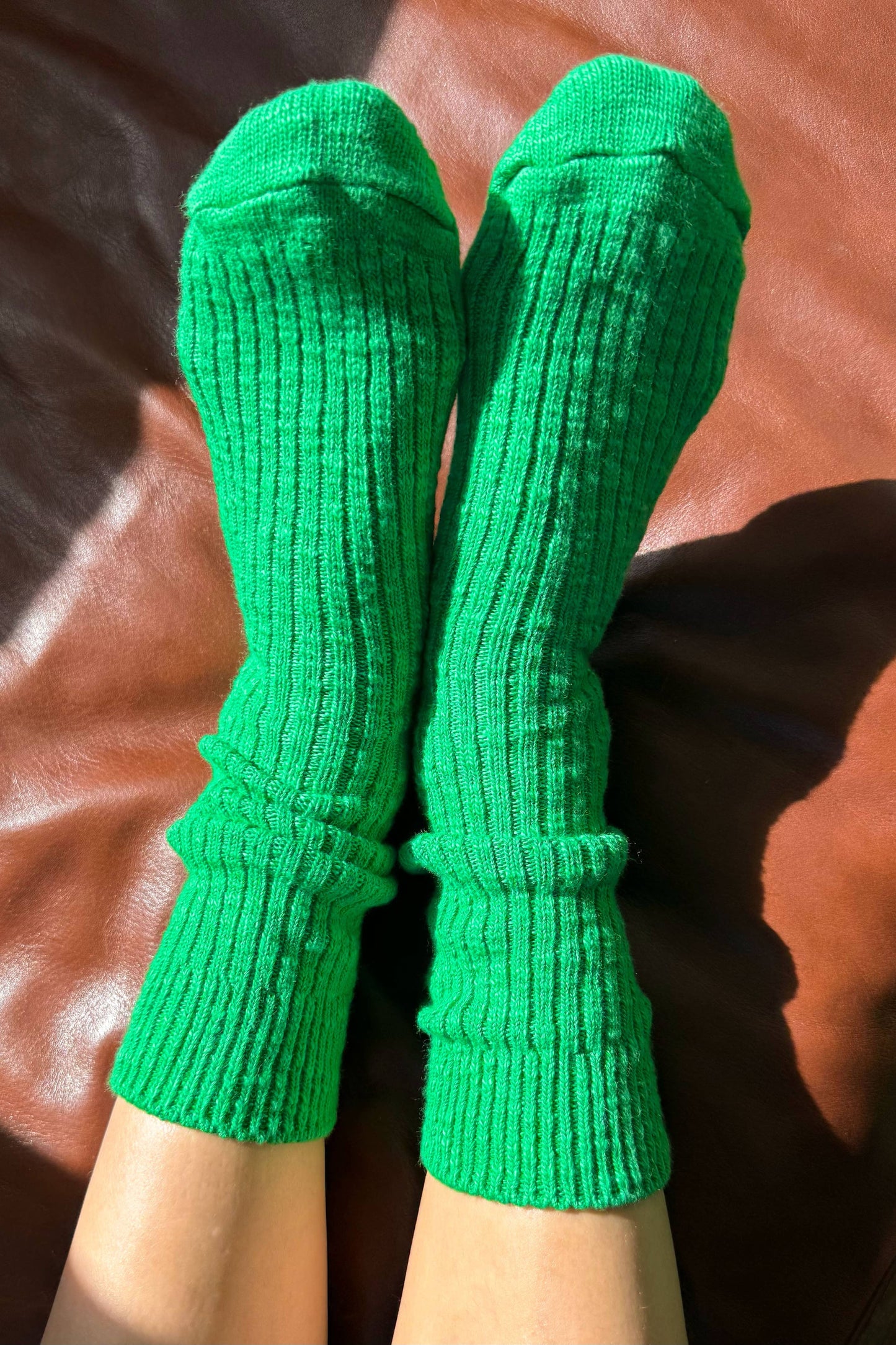 Cottage Socks in Spring Green