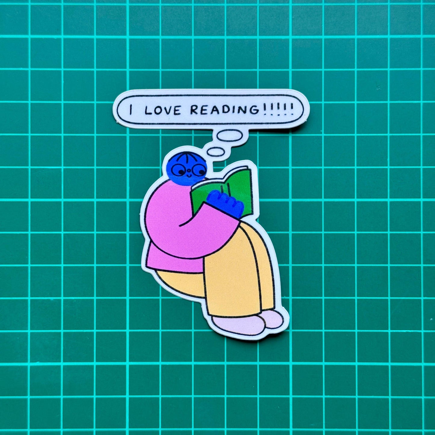 I Love Reading Sticker