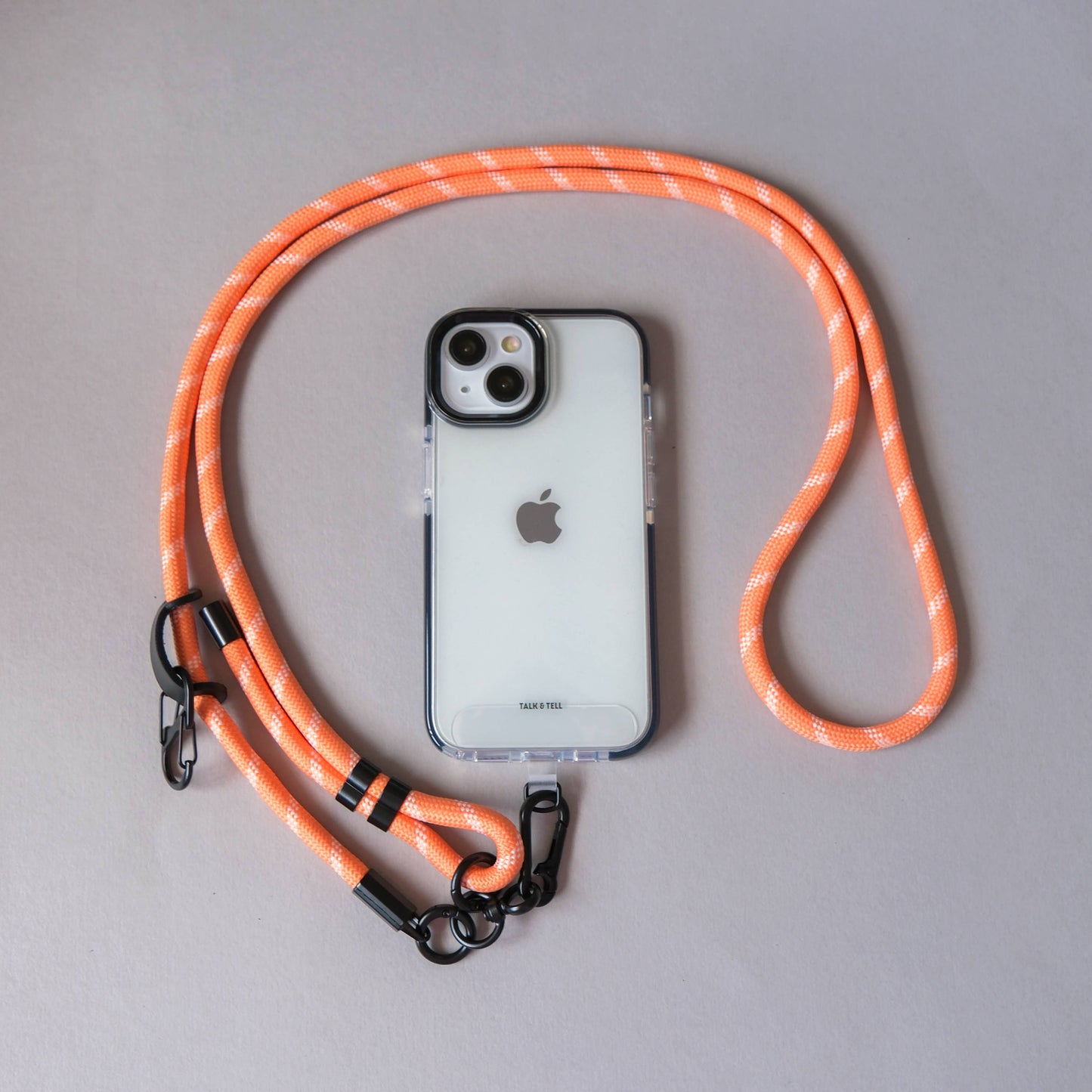 Crossbody Lanyard Phone Strap in Peach