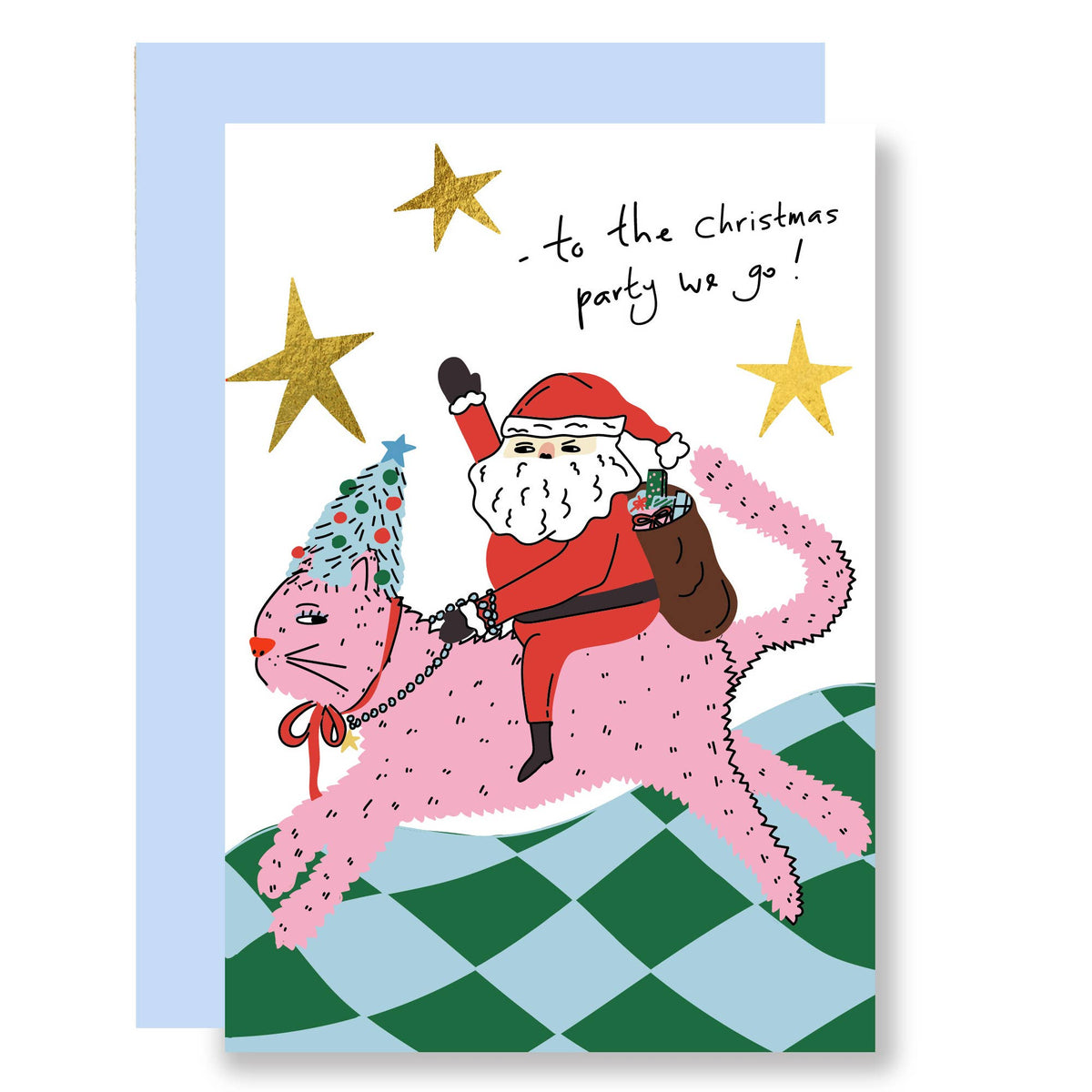 To The Christmas Party We Go! Christmas Card