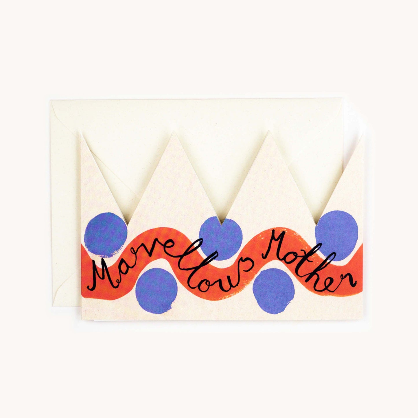 'Marvellous Mother' Party Hat Card