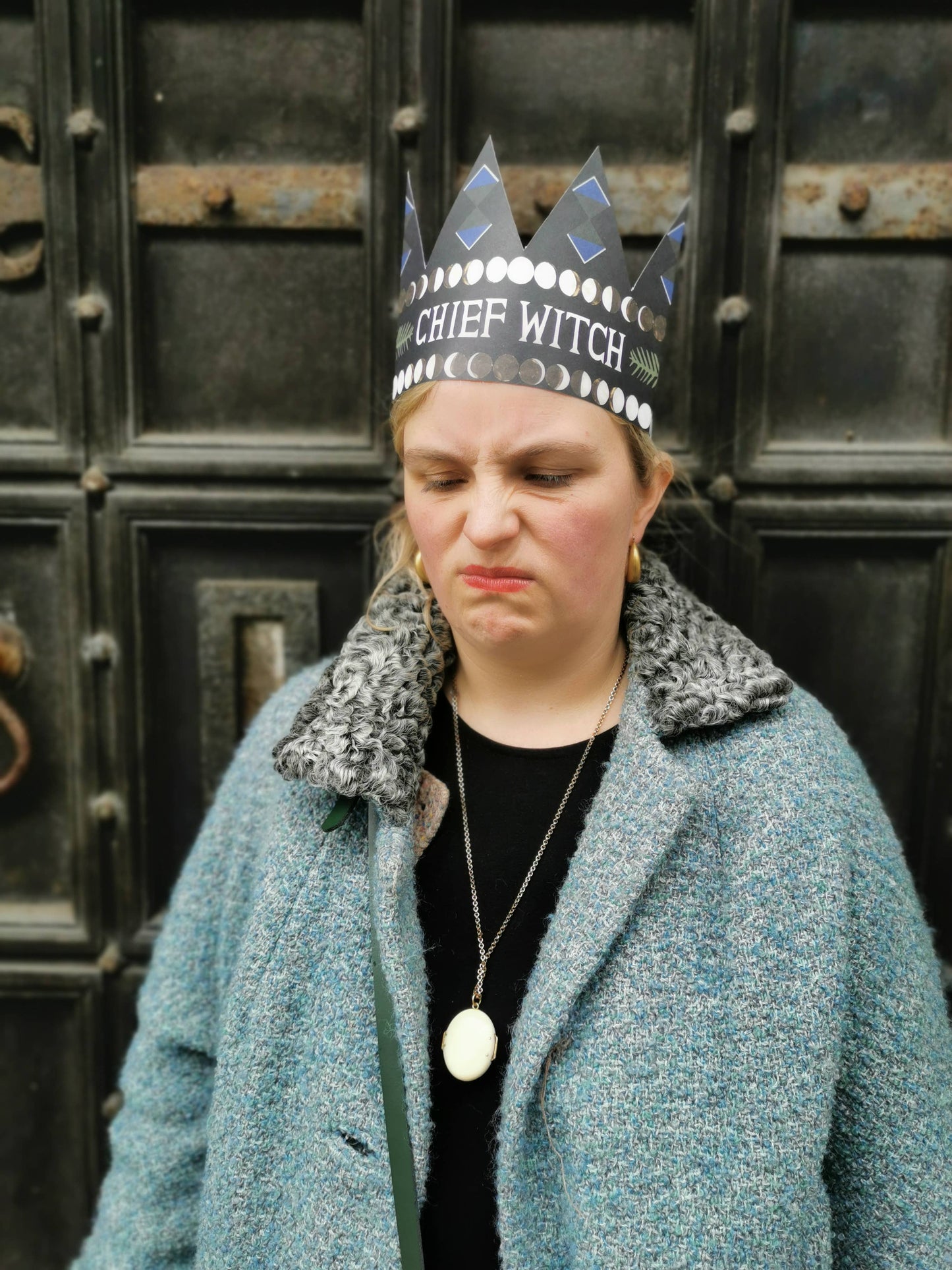 'Chief Witch' Party Hat Card