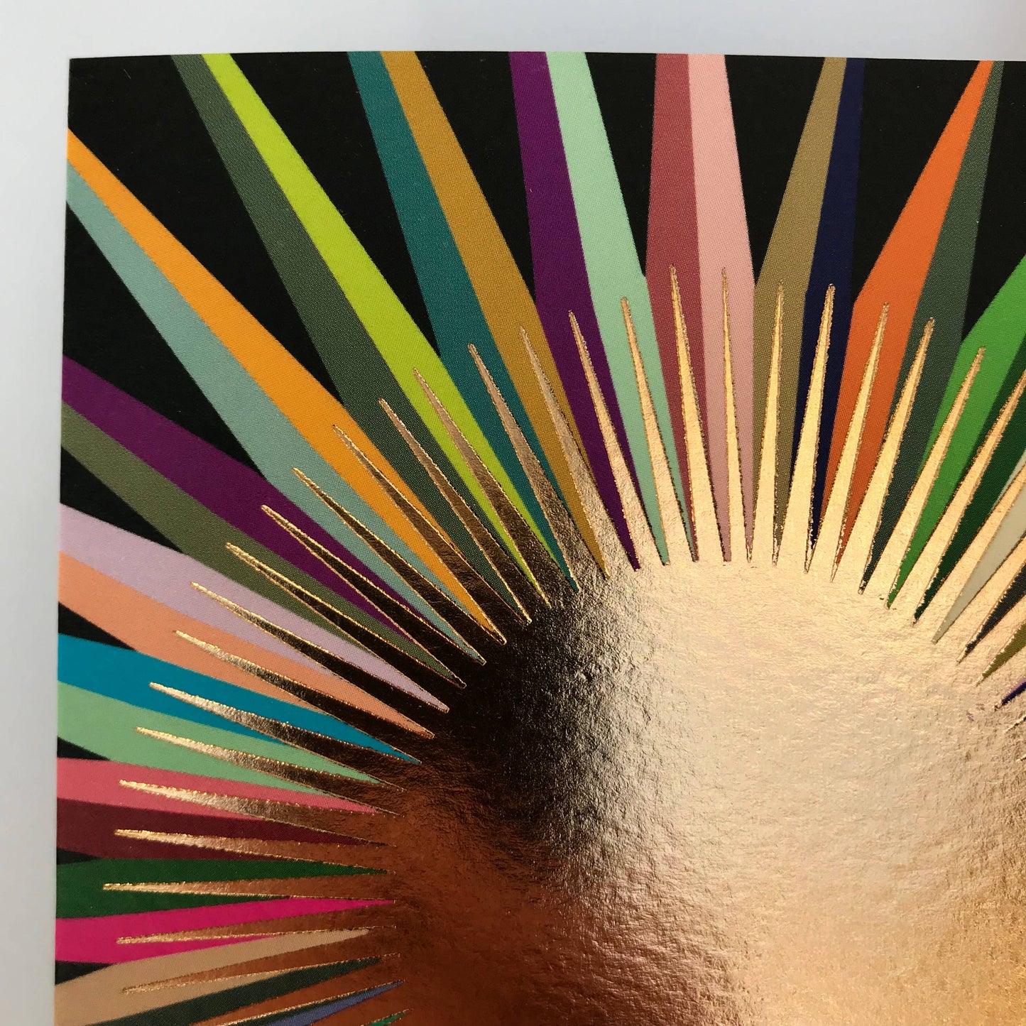 Starburst Bright Sun Foiled Greetings Card