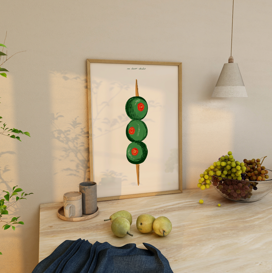 Martini Olives A3 Print