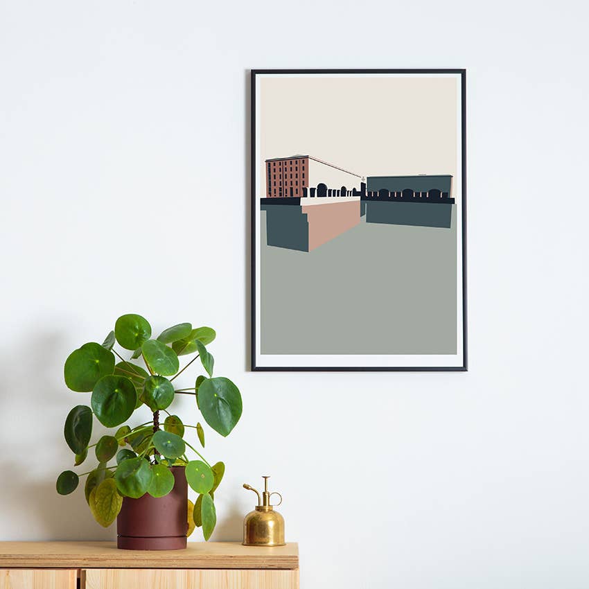 Liverpool Docks A3 Art Print