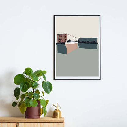 Liverpool Docks A3 Art Print