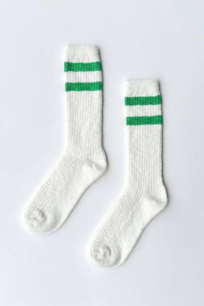Cottage Varsity Socks in Green