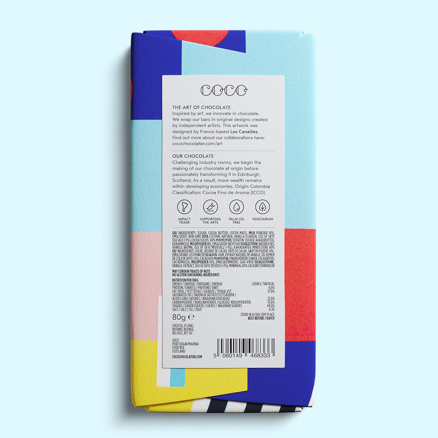 Isle of Skye Sea Salt Milk Chocolate Bar