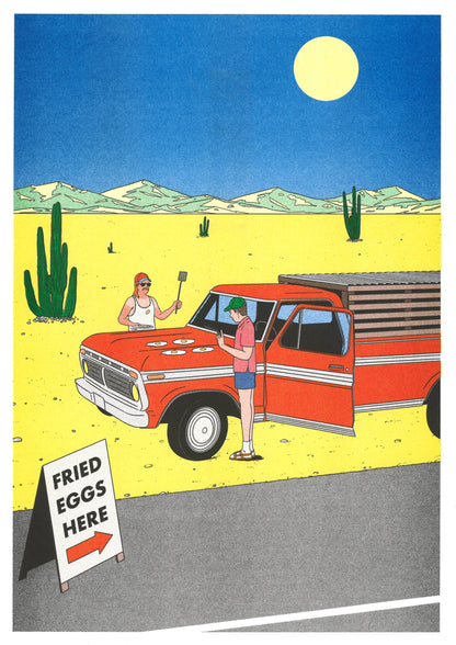 If you don't have a stove, use a pickup A3 Print by Simon Bailly