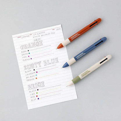 Life & Pieces 4 Colour Ballpoint Pen