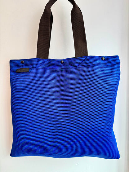 Electric Blue Scuba Mesh Tote Bag