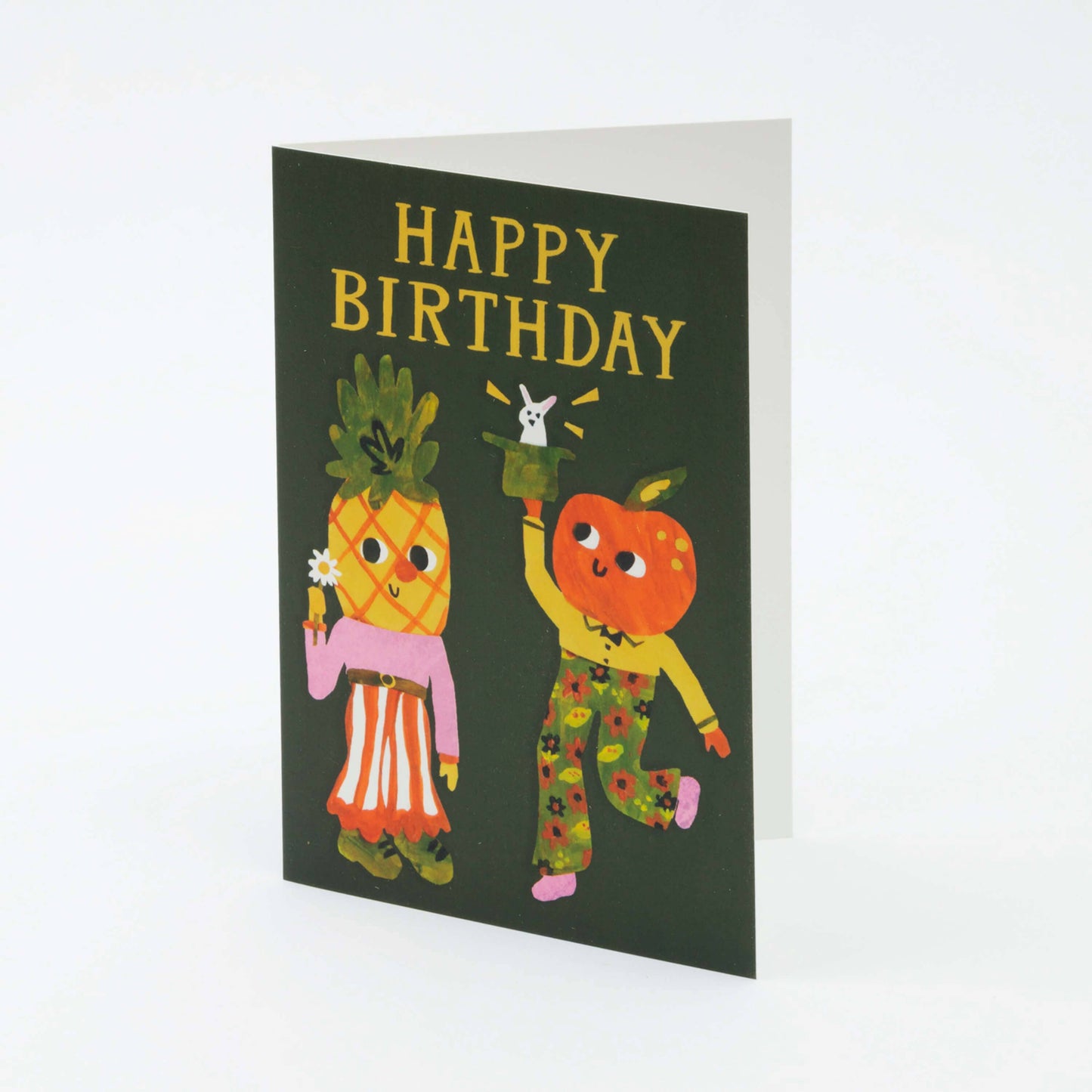 Pineapple and Orange Happy Birthday Card