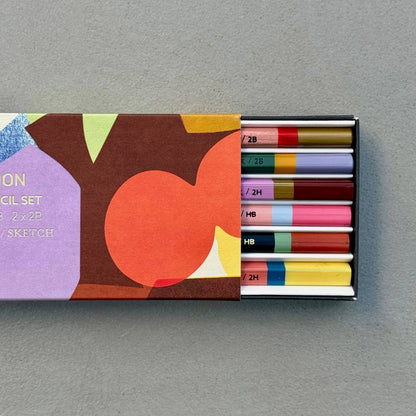 Assemblage Abstract Collage Pencil Set