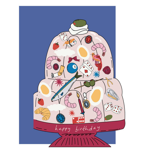 Jelly Die Cut Birthday Card
