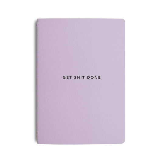 Get Shit Done A5 Productivity Notebook in Lilac