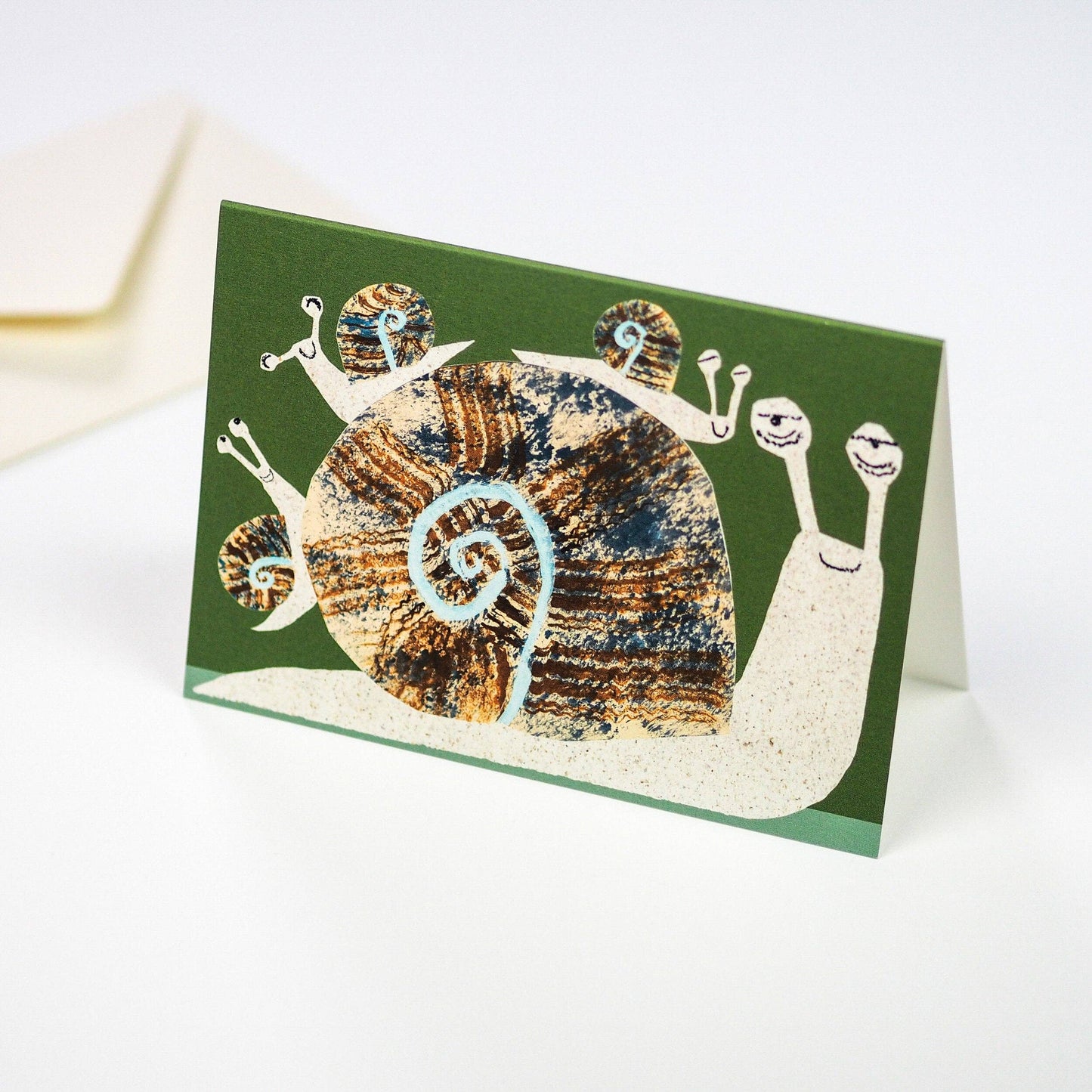Snail Family Greetings Card