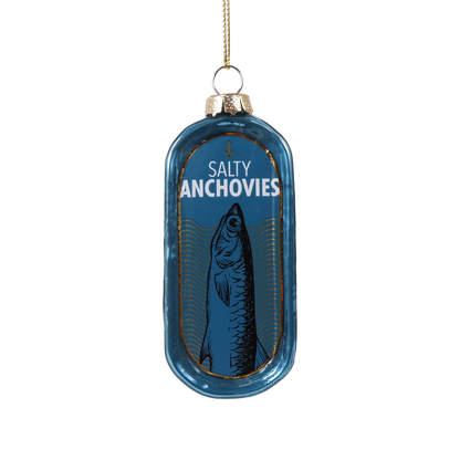 Anchovy Tin Glass Christmas Decoration