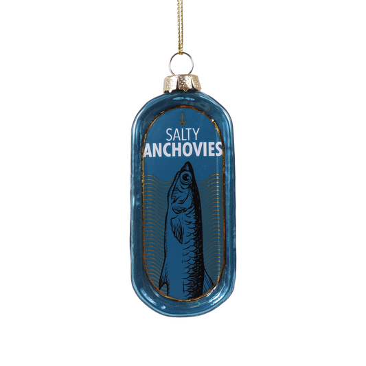 Anchovy Tin Glass Christmas Decoration