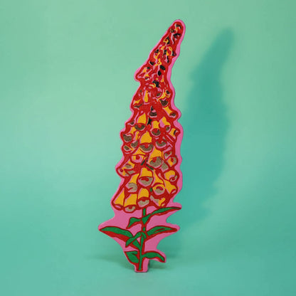 A Good Weed Flower Bookmark in Hot Pink