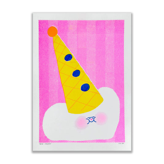 Ice Cream A3 Risograph Art Print