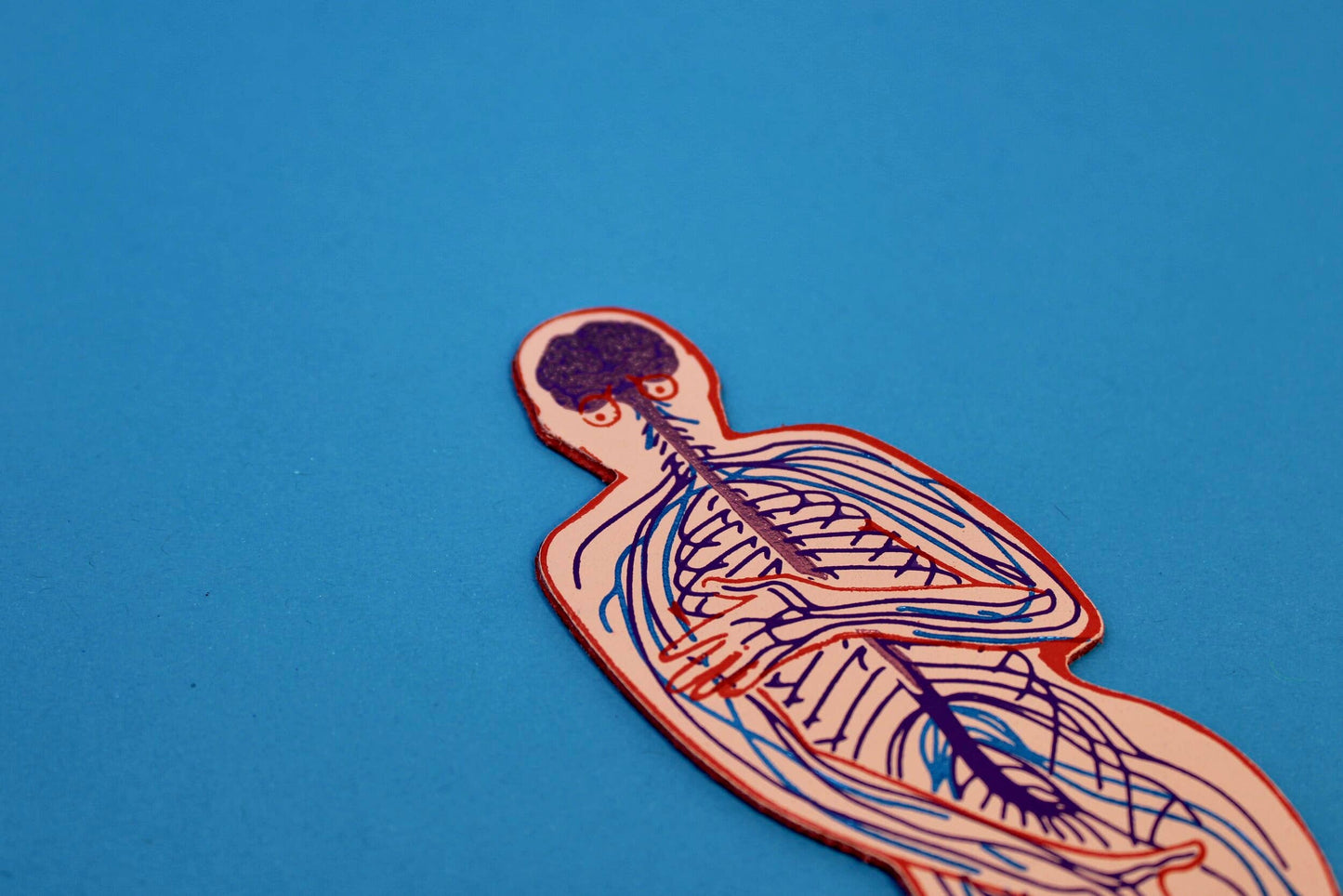 No Need To Be Nervous Leather Bookmark