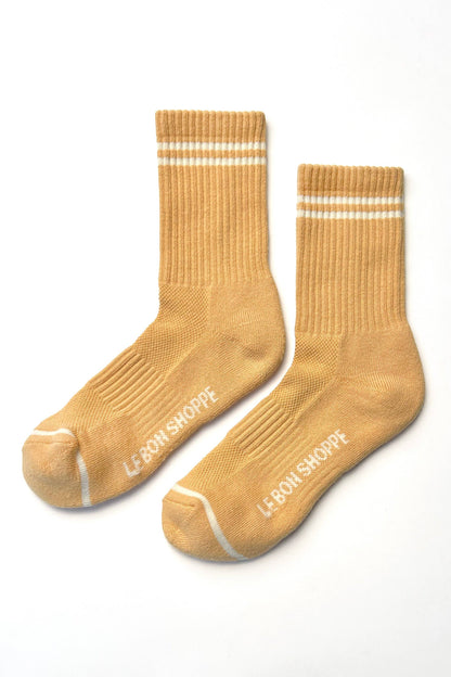 Boyfriend Socks in Butter