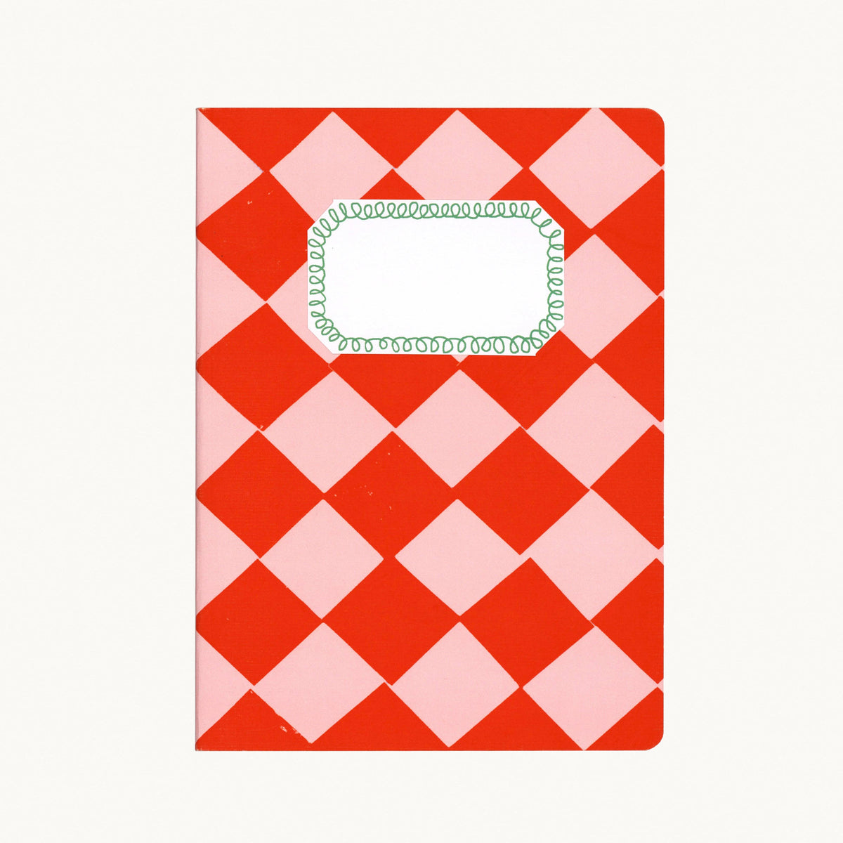 Red & Pink Chequered A5 Sketchbook