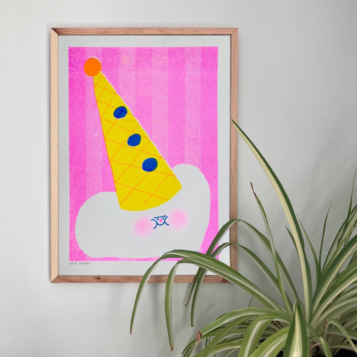 Ice Cream A3 Risograph Art Print