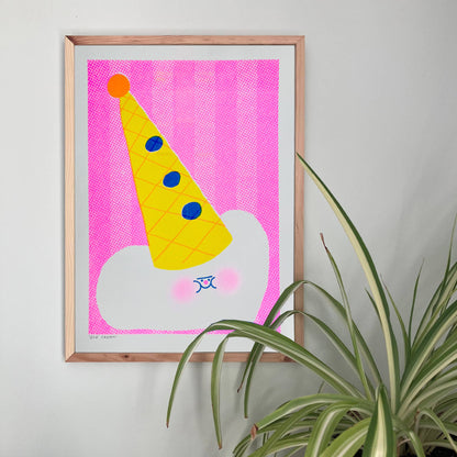 Ice Cream A3 Risograph Art Print