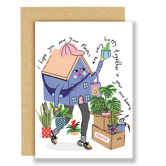 Plant Friend New House Greetings Card