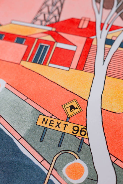 Nowhere in Australia A3 Print by Marco Quadri