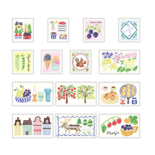 Yuru Log Roll Stickers - Stamps
