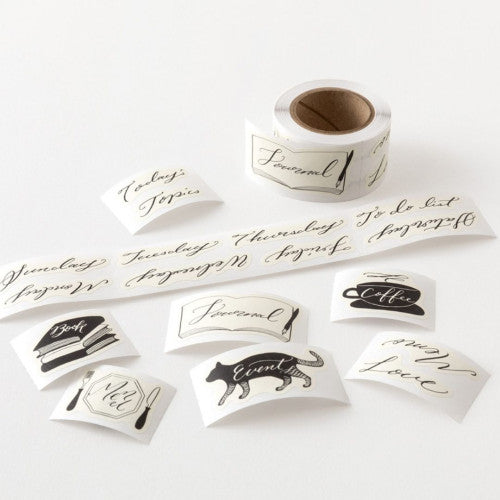 Yuru Log Roll Stickers - Calligraphy